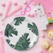 Banana Blätter Wasserfarbe Pappteller (Party)