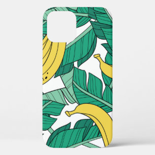 Banana-Blätter: Weiß Vintages Muster. Case-Mate iPhone Hülle
