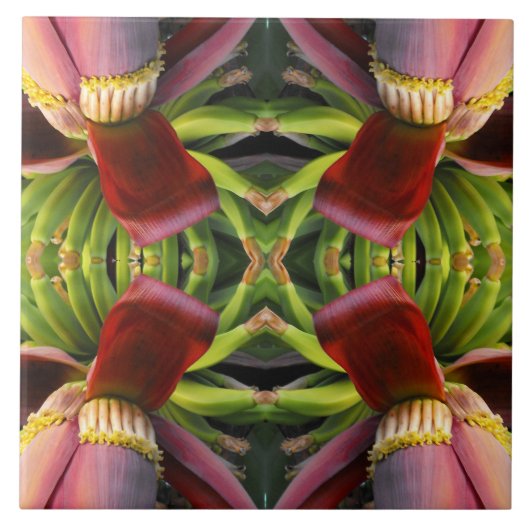 Banana-Blume Fliese (Vorderseite)