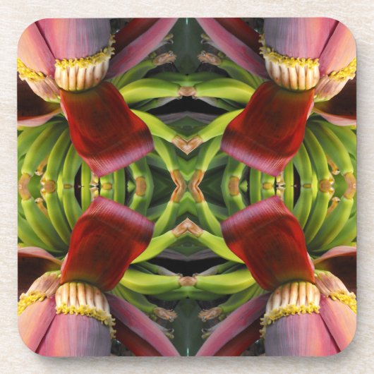 Banana-Blume Getränkeuntersetzer (Vorderseite)