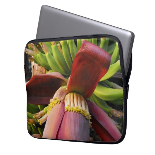 Banana-Blume Laptopschutzhülle (Vorderseite Links)