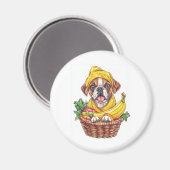 Banana Boxer � Lustiger Frucht Hund Magnet (Vorderseite/Rückseite)