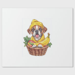 Banana Boxer � Lustiger Früchtehund Geschenkpapier