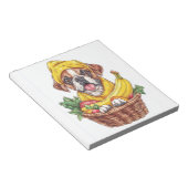 Banana Boxer � Lustiger Obsthund Notizblock (angewinkelt)