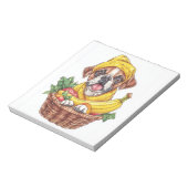 Banana Boxer � Lustiger Obsthund Notizblock (Rotiert)