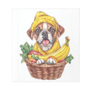 Banana Boxer � Lustiger Obsthund Notizblock