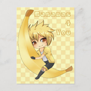 Banana Boy chibi Postkarte