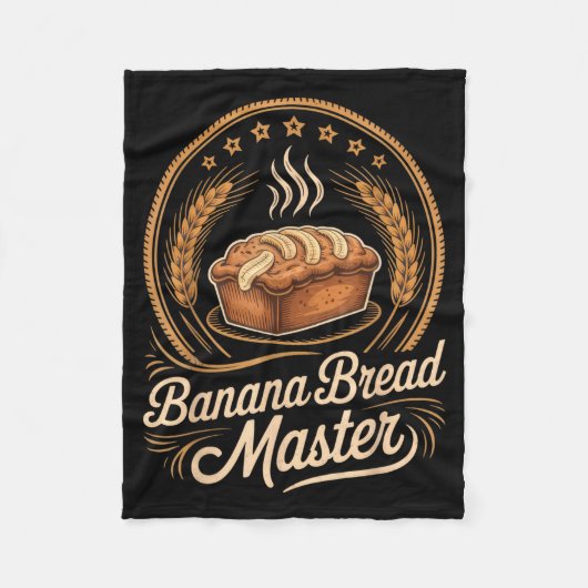 Banana Bread Master Baker Chef Humor Fall Baking L Fleecedecke (Vorderseite)