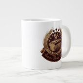 "Banana Broad Master Emblem - Rustikale Bäckerei L Jumbo-Tasse (Vorderseite Rechts)