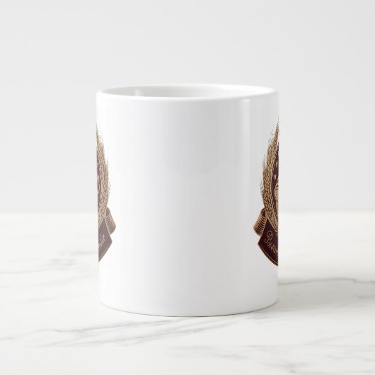 "Banana Broad Master Emblem - Rustikale Bäckerei L Jumbo-Tasse (Vorderseite)