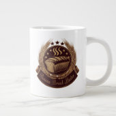 "Banana Broad Master Emblem - Rustikale Bäckerei L Jumbo-Tasse (Rechts)