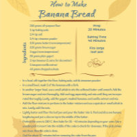 Banana Brot Art Rezept