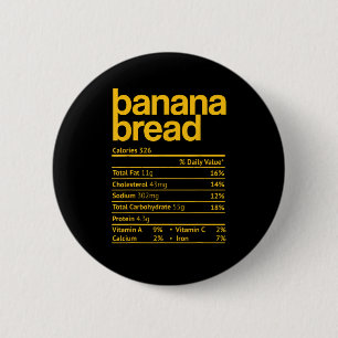 Banana Brot Ernährung Fakten Funny Erntedank Ch Button