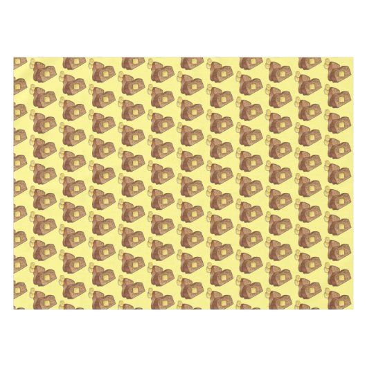 Banana Brot Loaf Slice Butter Bäckerei Verkauf Tischdecke (Vorderseite (Horizontal))