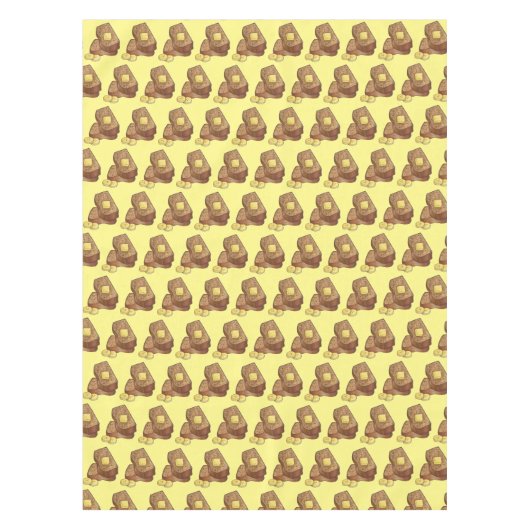 Banana Brot Loaf Slice Butter Bäckerei Verkauf Tischdecke (Vorderseite)