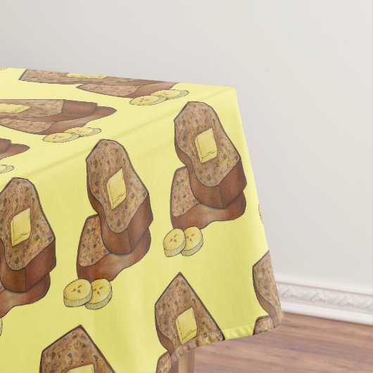 Banana Brot Loaf Slice Butter Bäckerei Verkauf Tischdecke (Beispiel)