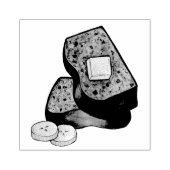 Banana Brot Loaf Slice Butter Backfood Gummistempel (Prägung)