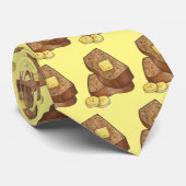 Banana Brot Loaf Slice Butter Backfood Krawatte (Gerollt)