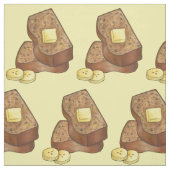 Banana Brot Loaf Slice Butter Backfood Stoff (Muster)