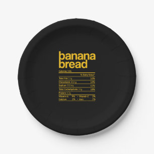 Banana-Brot Nährwertangaben Lustiger Thanksgiving  Pappteller