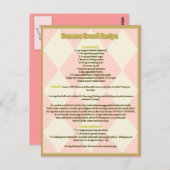 Banana Brot Rezept Postkarte (Vorne/Hinten)