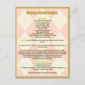 Banana Brot Rezept Postkarte (Vorderseite)