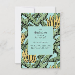 Banana Bunch Neue Ankündigungskarten für die Adres Mitteilungskarte