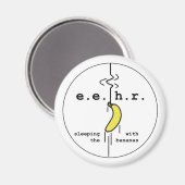 Banana Bungee Jump Magnet (Vorderseite/Rückseite)