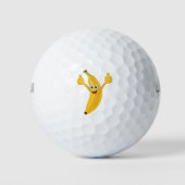 Banana Cartoon Design Golfball (Vorderseite)
