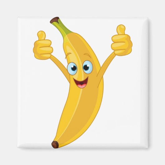 Banana Cartoon Design Magnet (Vorne)