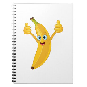 Banana Cartoon Design Notizblock