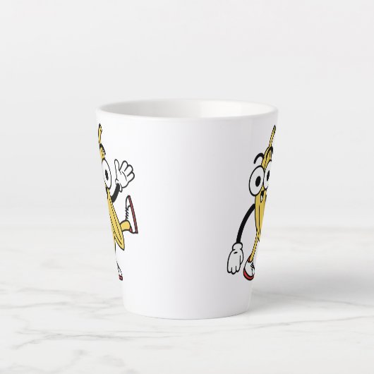 Banana-Cartoon Milchtasse (Vorderseite)