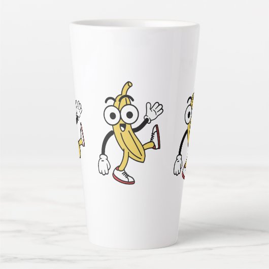 Banana-Cartoon Milchtasse (Vorderseite)
