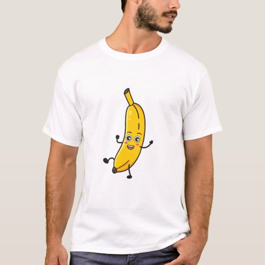 Banana-Cartoon T-Shirt (Vorderseite)