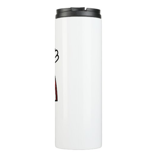 Banana-Cartoon Thermosbecher (Rückseite)