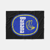 Banana Cket Sticker Funny Fruit Diy Easy Halloween Fleecedecke (Vorderseite (Horizontal))