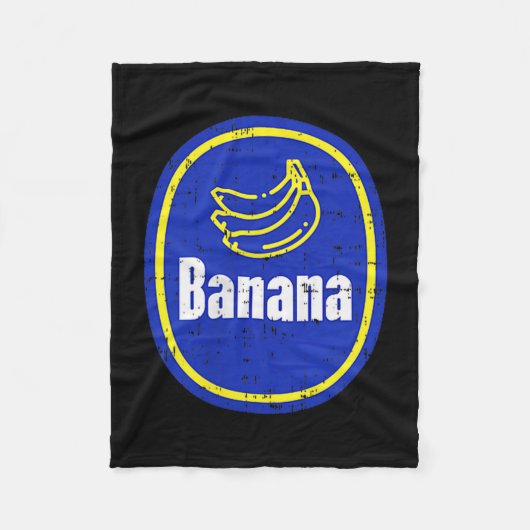 Banana Cket Sticker Funny Fruit Diy Easy Halloween Fleecedecke (Vorderseite)