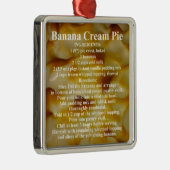 Banana Cream Pie Rezept Silbernes Ornament (Rechts)
