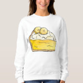 Banana Cream Pie Slice Feinschmecker Sweatshirt (Vorderseite)