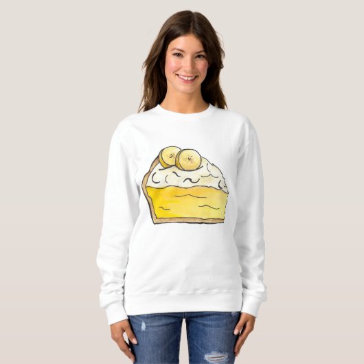 Banana Cream Pie Slice Feinschmecker Sweatshirt (Vorne ganz)