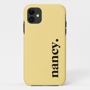Banana Cream Solid Color Eleganter Name Case-Mate iPhone Hülle
