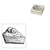 Banana Creme Pie Slice Briefmarke Backen Gummistempel (Stempel)