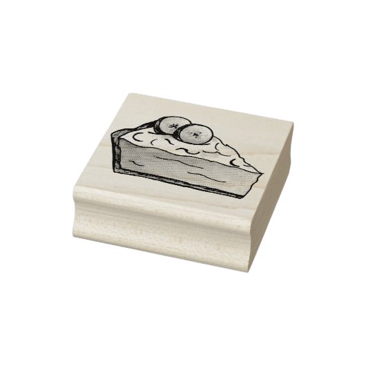 Banana Creme Pie Slice Briefmarke Backen Gummistempel (Stempel)