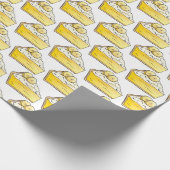 Banana Creme Pie Slice Nachtisch Backen Gelb Geschenkpapier (Ecke)