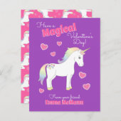 Banana Cute Kids Classroom Valentine Card Postkarte (Vorne/Hinten)