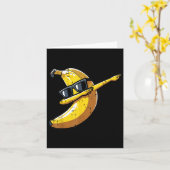 Banana Dab Sungles Niedlich Fruchttanzjungs Kinder Karte (Gelbe Blume)