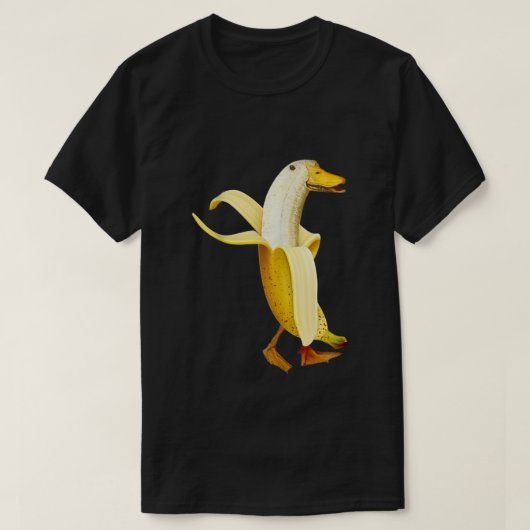 Banana Duck Funny Anthropomorpher Obstvogel Anima T-Shirt (Design vorne)