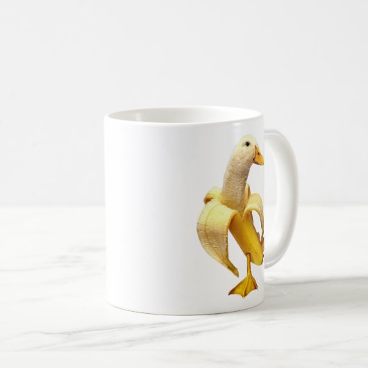 Banana Duck Meme Tasse doppelseitig (VorderseiteRechts)