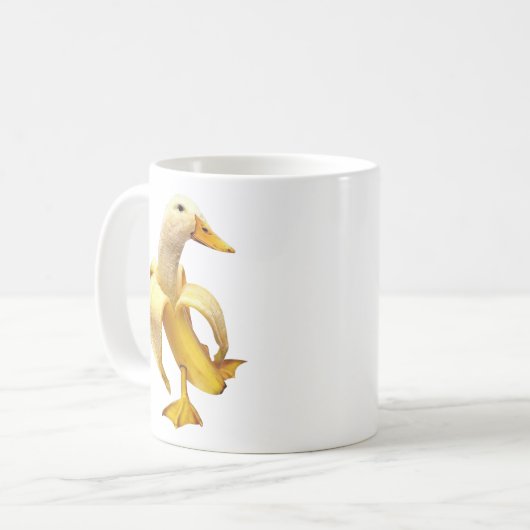 Banana Duck Meme Tasse doppelseitig (Vorderseite Links)