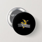 Banana Duct Tape Funny Frucht Meme Men Boys Kind Button (Vorne & Hinten)